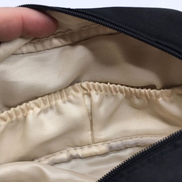 Giorgio Armani Parfums Pouch Satin Cosmetics Makeup Bag with Gold Tone hardware - Picture 11 of 16